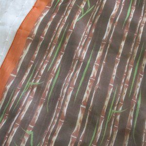 Sheer bamboo silk scarf